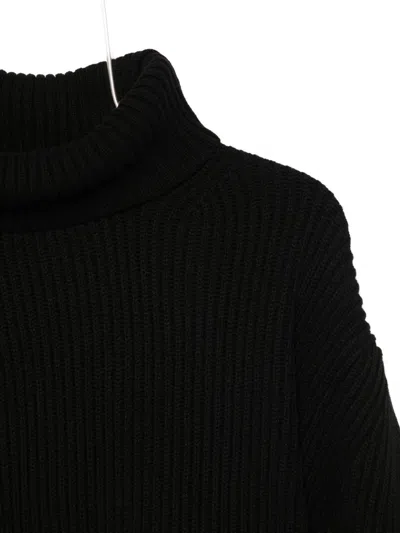 Semicouture Cashmere Blend Jumper In Black