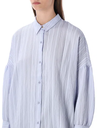 Sessun Striped Buttoned Top In White