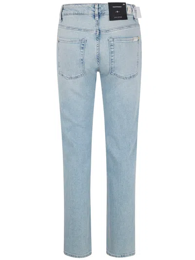 Seven For All Mankind "calie" Straight Frozen Jeans In Blue
