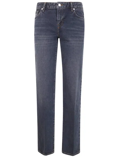 Seven For All Mankind "calie" Straight Stormwave Jeans In Blue