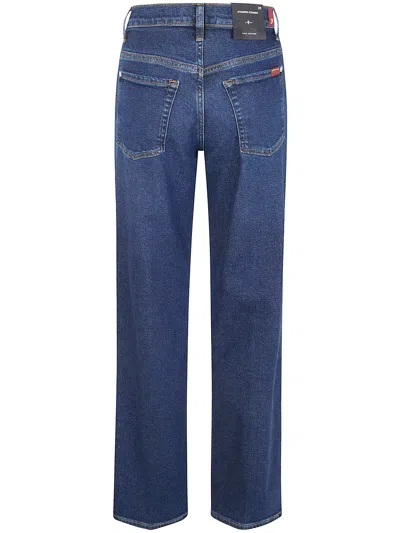 Seven For All Mankind "stovepipe" Straight Bluecrest Jeans In Multi