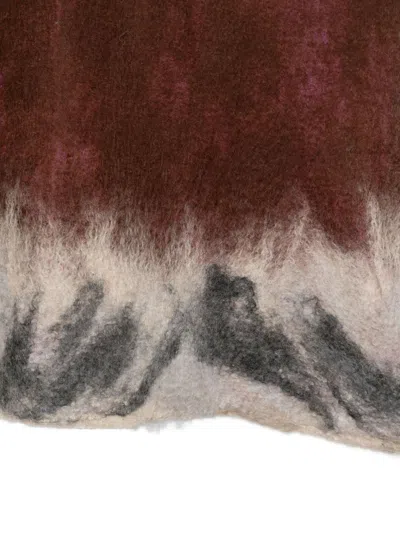 Silvana Manetti Cashmere And Silk Scarf In Red