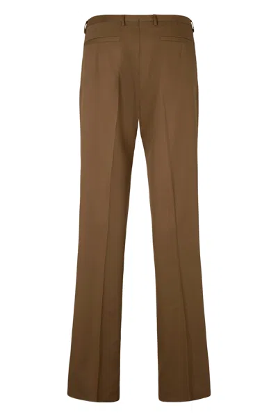Slowear Gabardine Trousers In Brown