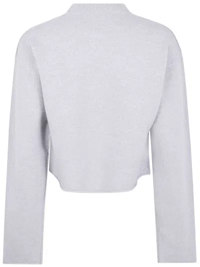 Sofie D Hoore Boxy Wool Sweater In Gray