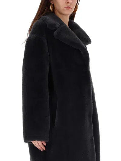 Stand Studio Camille Cocoon Coat In Black