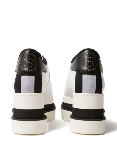 Stella Mccartney 80mm Sneak-elyse Two-tone Platform Sneakers In White
