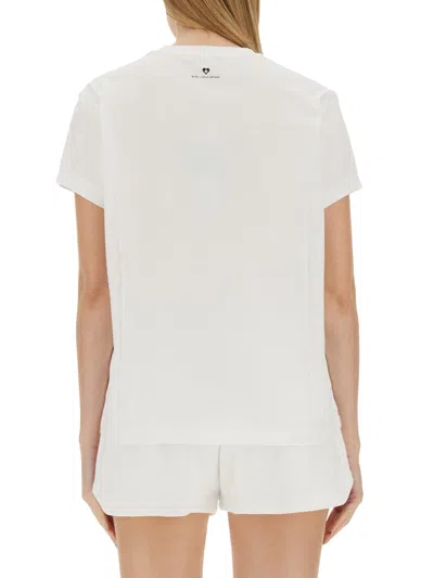Stella Mccartney Tshirt Con Logo In White