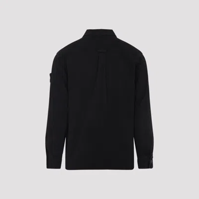 Stone Island Comfortable Overshirt With Chest Pockets In Black