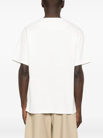 Stone Island Raw Beauty Recycled Cotton Archive Print T-shirt In White