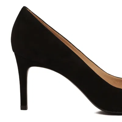 Stuart Weitzman Stuart Suede Point-toe Pumps In Black