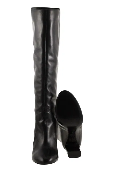 Stuart Weitzman Babette Tubo High Boots T. 085 In Black