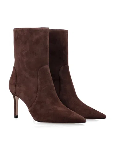 Stuart Weitzman 75mm Stuart Power Ankle Boots In Brown