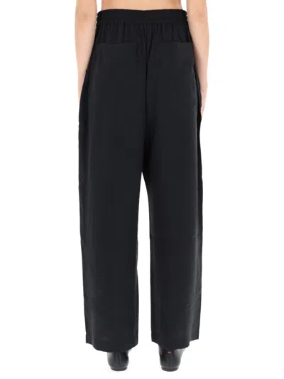 Studio Nicholson Drawstring Casual Pants In Black