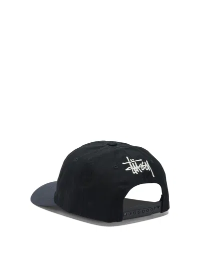 Stussy Black Cotton Hat In Black
