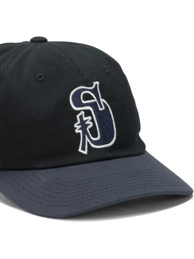 Stussy Black Cotton Hat In Black