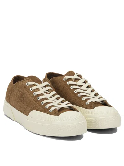 Superga Brown Leather Sneakers