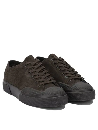 Superga Brown Leather Sneakers
