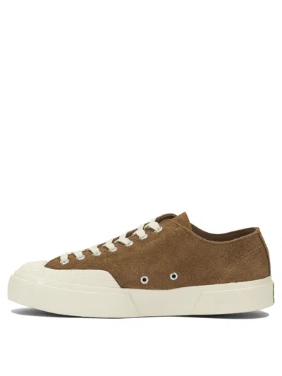 Superga Brown Leather Sneakers