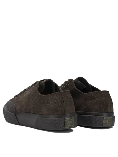 Superga Brown Leather Sneakers