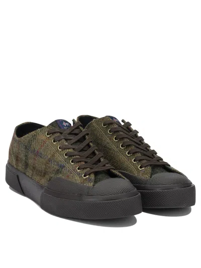 Superga Green Wool Sneakers