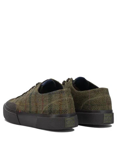 Superga Green Wool Sneakers