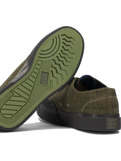 Superga Green Wool Sneakers