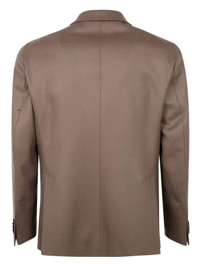 Tagliatore "montecarlo" Men`s Jacket In Brown