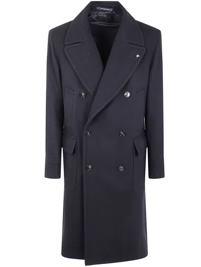 Tagliatore "sherry" Men`s Coat In Black