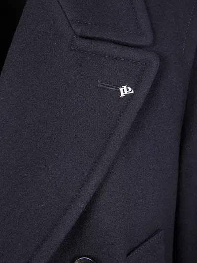 Tagliatore "sherry" Men`s Coat In Black