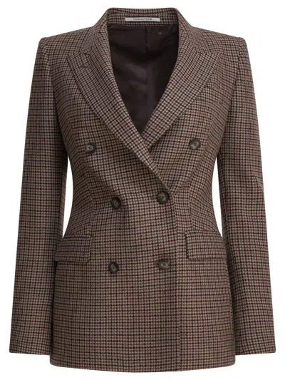 Tagliatore Brown Other Fibres Jacket In Brown