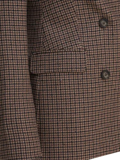 Tagliatore Brown Other Fibres Jacket In Brown