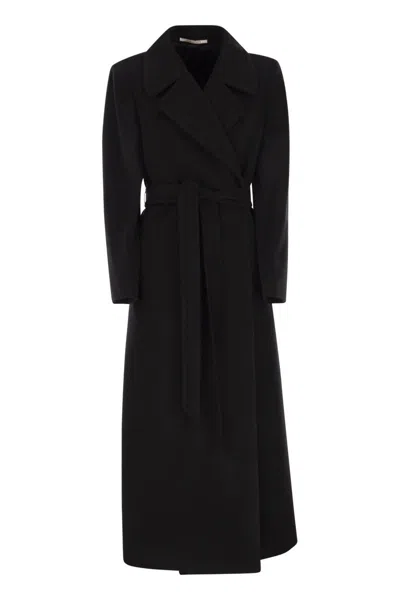 Tagliatore Melody - Virgin Wool And Cashmere Coat In Black