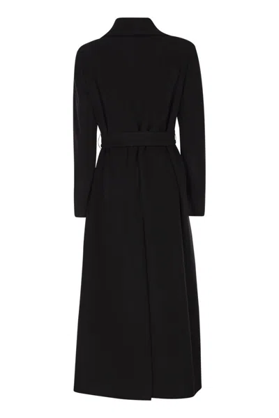 Tagliatore Melody - Virgin Wool And Cashmere Coat In Black