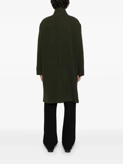 Tagliatore Long Sleeve Coat In Green