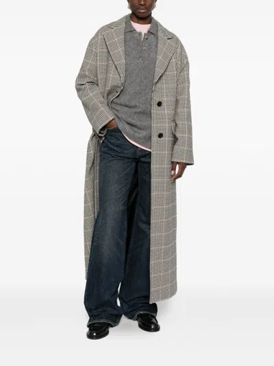 Tagliatore Wool Single-breasted Coat In Gray