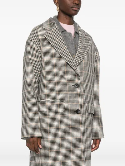 Tagliatore Wool Single-breasted Coat In Gray