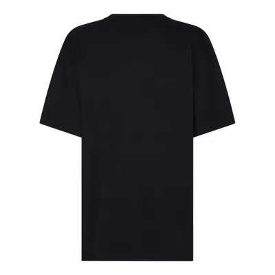 Attico The  Black T-shirt In Black