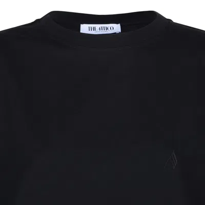 Attico The  Black T-shirt In Black