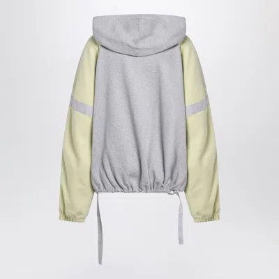 Attico Grey/light Yellow Bomber Sweatshirt