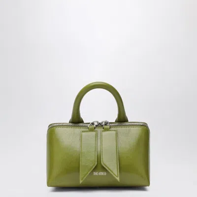 Attico Mini Friday Leather Top Handle Bag In Green