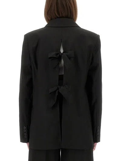 The Garment Pluto Ribbon Blazer In Black
