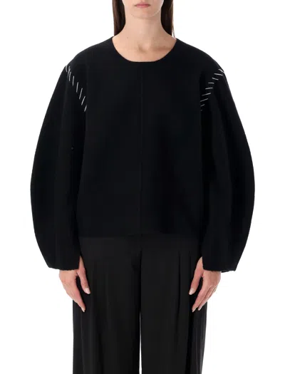 The Garment Oslo Black Wool Sweater In Black