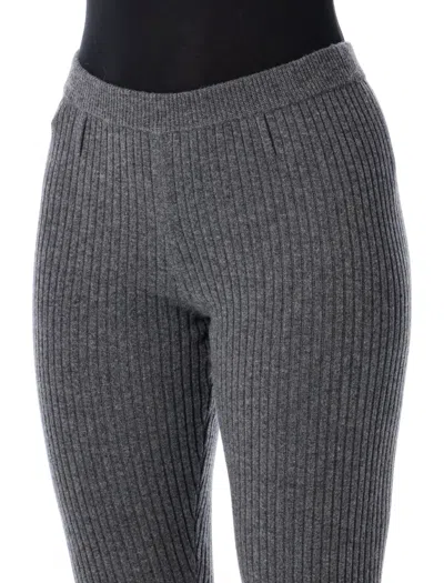 The Garment Como Grey Melange Skinny Knit Pants In Gray