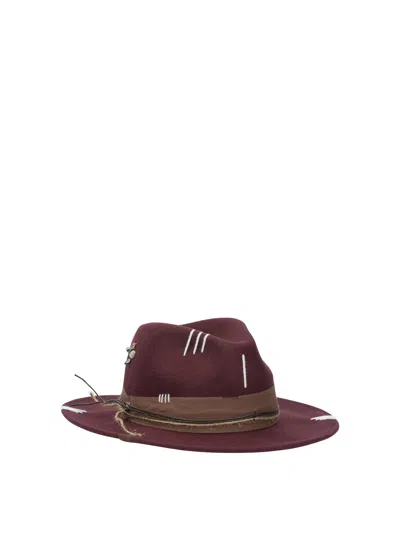 The Hat Gang Bordeaux Wool Hat In Brown