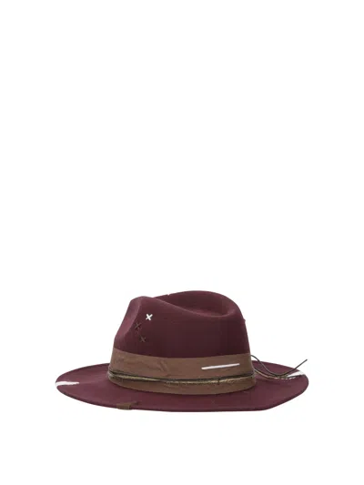 The Hat Gang Bordeaux Wool Hat In Brown