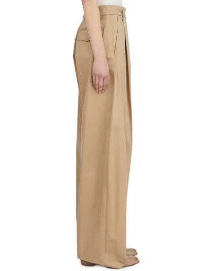 The Latest Billie Poplin Sand Pants In Brown