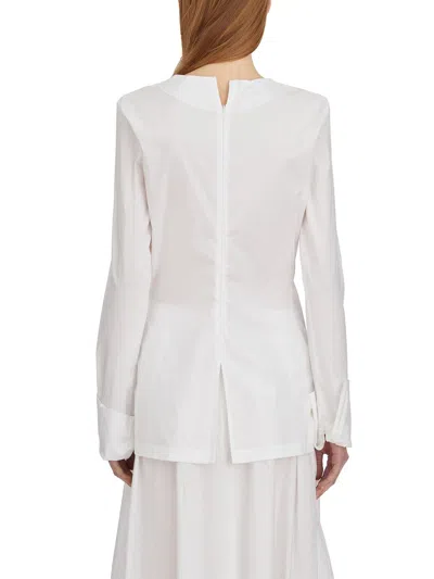 The Latest Slim Crew Neck Sweater In White