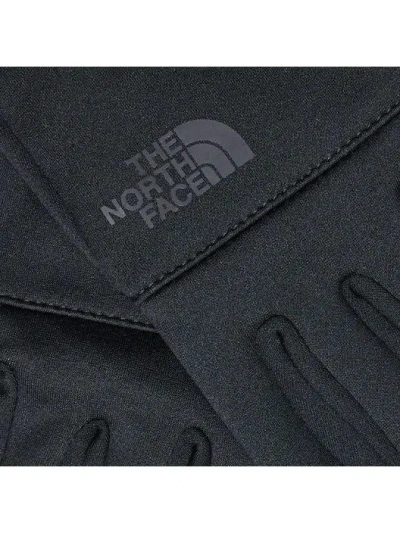The North Face Black Polyester Gloves In Brown