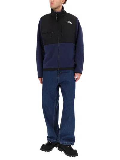 The North Face Logo Vertical Collar Grab Velvet Casual Jacket In Black