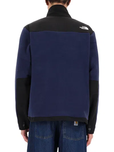 The North Face Logo Vertical Collar Grab Velvet Casual Jacket In Black